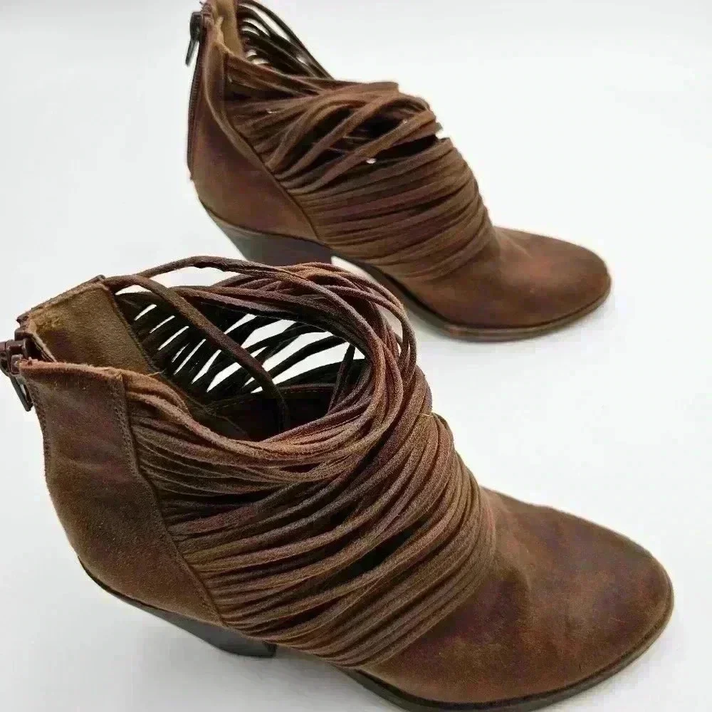 Fergalicious Brown Ankle Boots Womens Size 8